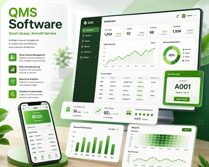 ระบบซอฟต์แวร์ QMS สำหรับการเพิ่มประสิทธิภาพการไหลเวียนของบริการอัจฉริยะ |    ระบบจัดการคิว AT-QMS - มีจำหน่ายแบบ OEM - Product Image 1