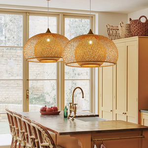 Wholesale Natural Bamboo Lampshade Eco-Friendly Woven Pendant <b>Light</b> Soft Glow Ceiling Lamp <b>Cover</b> for Home Decor Made in Vietnam - Product Image 3