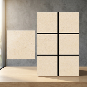 Blanco Beige Travertino 800x800mm Porcelana 80x80cm Azulejos esmaltados Uso doméstico Guinea - Product Image 1