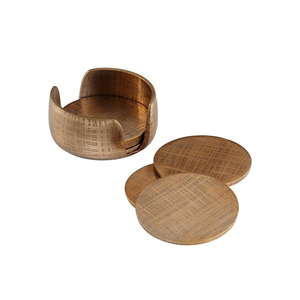 Sous-verres en acier inoxydable doré en gros, écologiques pour hôtels et restaurants, au meilleur prix - Product Image 1