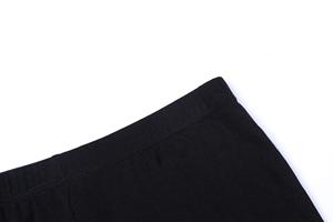 Women <b>High</b> <b>Waist</b> Full Length Yoga <b>Leggings</b> Drawstring Closure Seamless Stretch Fabric Quick Dry Lightweight <b>Black</b> Shorts for Gym - Product Image 4