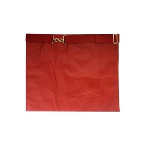 Delantal Masónico de Primera Calidad, Rito Escocés de 18.º Grado, Satén Blanco y Rojo, Delantal Masónico Fino con Cruz Católica Sleeba - Product Image 1