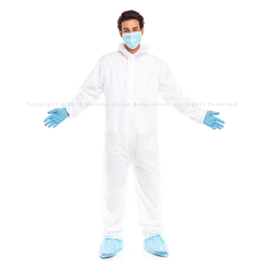 Combinaisons de sécurité à film SMS SF Type 5/6 Combinaison de travail jetable imperméable respirante avec capuche légère et durable du Bangladesh - Product Image 5