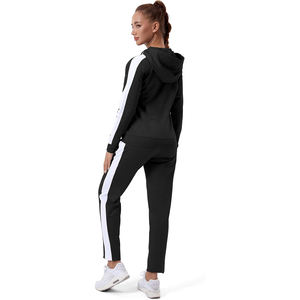 Survêtement léger et pliable à col montant pour femme, en mélange de polyester, idéal pour les voyages, avec veste zippée et pantalon de jogging - Product Image 3