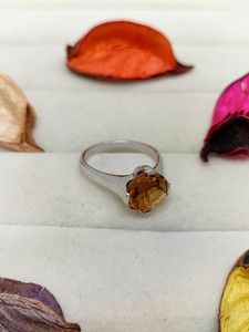 Anillo de Cuarzo Celestial Amarillo, Elegante Joya de Cristal, Regalo de Moda para Mujeres y Niñas, Anillo de Novia Único - Product Image 5