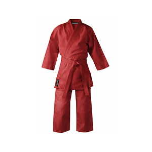 Wholesale Men's <b>Red</b> Judo Gi Uniform Durable Martial Arts Wear Cotton Material <b>Belt</b> Included - Product Image 1