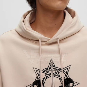 Wholesale Hoodies High Quality Customized Cotton <b>Blended</b> Made Men Pullover Hoodies - Product Image 4