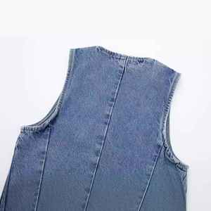 Top de Mezclilla para Mujer, al por Mayor, Nuevo, Moderno, de Corte Estilizado, Tacto Suave, Acabado Duradero, Elegante, Cómodo y con Estilo Distintivo - Product Image 4