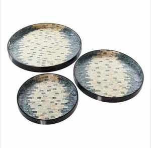 Plateau Feng Shui de Luxe Fait Main Écologique avec Incrustations en Os – Design Décoratif Élégant, Qualité Supérieure pour la Maison et la Cuisine (Idéal pour Servir) - Product Image 4