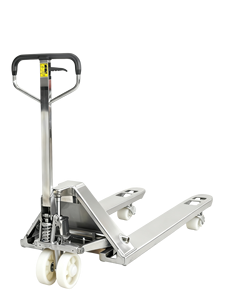 Chariot élévateur à fourche en acier inoxydable certifié CE de 25 tonnes, 550x1100 mm, 8 roues, avec commande manuelle, personnalisable OEM - Product Image 4