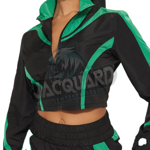 Waterproof Women's Casual <b>Lightweight</b> Tracksuits Sets Windbreaker <b>Jacket</b> & Pants Customizable Polyester/Nylon Nylon Set - Product Image 2