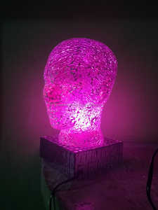 Mosaico cara hombre calavera vidrio Arte decorativo Esfera Adorno Azulejos de vidrio Diseño Patrón - Product Image 2