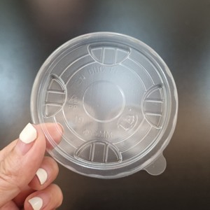 Custom logo Low price Factory Disposable Dia 90/93/95/120mm PET PP <b>Plastic</b> Lid Dome Flat Lids for <b>Plastic</b> <b>Cups</b> Transparent clear - Product Image 1