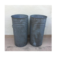Set Pot Tanaman Minimalis Ringan dari Besi Galvanis Besar untuk Rumah, Dalam & Luar Ruangan, Grosir