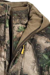2023 Custom Mens Hunting <b>Jacket</b> Orange Camouflage Duck Winter <b>Waterproof</b> Outdoor 100% Polyester Custom Logo OEM Service - Product Image 4