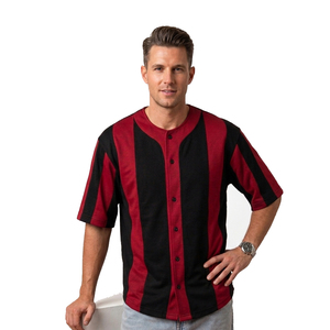 Men Training Basketball Jersey Lightweight Basketball Jersey V-Neck Sublimation Men Baseball Jersey <b>Down</b> Button Jersey Men - Product Image 1