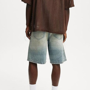 Men <b>Jeans</b> Jorts Slim Fit Casual Summer Breathable Straight Cut Durable Outdoor <b>Work</b> Fashion Style Everyday Use - Product Image 3