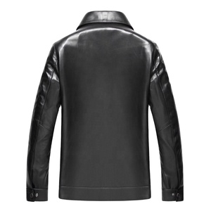 New Arrival Custom Size Sheep Skin Leather <b>Jackets</b> High Street Style Winter Fashion Men's Windproof & Eco-Friendly - Product Image 2