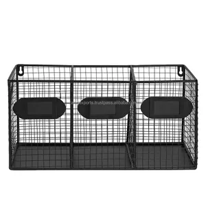 Cesta de almacenamiento tejida montada en la pared multifuncional Ganchos Zahid Exports Escurridor de frutas y verduras desechable para almacenamiento en el hogar - Product Image 3