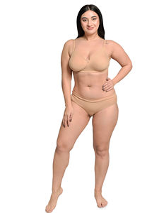 Wire Free Bra Women's Everyday Comfort Breathable 3/4 Cup Adjustable Straps Solid Color Unlined Back Closure cotton hosiery bra