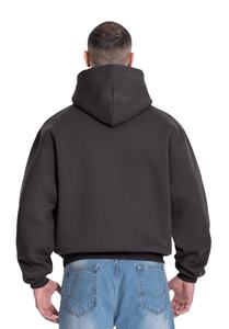 Sudadera con capucha personalizada de poliéster/algodón para hombre, sudadera de invierno antibacteriana transpirable con logotipo frontal, tela de ajuste Regular de 410G - Product Image 4