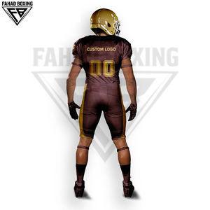 Conjunto de jersey de tela que absorbe la humedad con pantalones para entrenamiento y partidos, talla grande, poliéster, camisetas y tops de fútbol americano. - Product Image 3