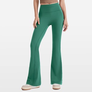Pantalon large évasé pour femme, résistant aux squats, leggings de yoga, design personnalisé, vente en gros, directement de l'usine - Product Image 1
