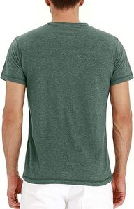 Ensemble de t-shirts décontractés pour hommes à manches courtes en coton respirant et toile, style gothique tricoté - Product Image 3