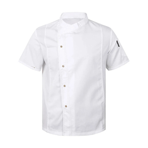 เสื้อเชฟทันสมัยสำหรับงานครัว ดีไซน์ทนทานและสวมใส่สบาย เหมาะสำหรับครัว ร้านเบเกอรี่ คาเฟ่ และบุคลากรด้านบริการ - Product Image 1