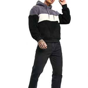 New <b>Fashionable</b> Workout Gym Wear Sherpa Fleece Hoodies for Men Custom Logo Lightweight High Quality Sherpa Fleece Hoodies - Product Image 2