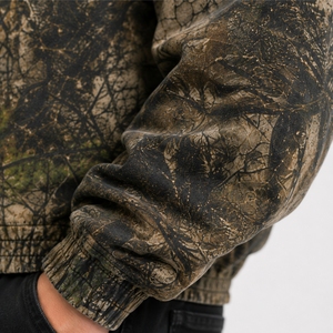 Sweat à capuche camouflage premium, sweat à capuche camouflage oversize, sweat à capuche zippé épais, streetwear, coupe ample, sweat à capuche d'hiver pour homme - Product Image 4