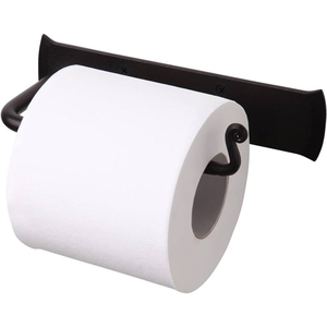 Handcrafted Iron Toilet <b>Paper</b> Holder Matte <b>Black</b> Bathroom Wall Decor Metal <b>Tissue</b> Roll Hanger for Modern <b>Tissue</b> Holder - Product Image 1