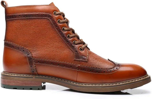 Men Genuine Leather High Ankle <b>Boots</b> Casual <b>Boots</b> Leather <b>Boots</b> Formal Shoes Informal Shoes Men Shoes Casual Design - Product Image 4