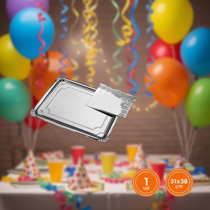 ถาดกระดาษสีเงินแบบใช้แล้วทิ้งสำหรับชุดอุปกรณ์จัดงานปาร์ตี้ - Product Image 2