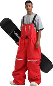 Pantalones de Nieve Impermeables y Cortavientos de 10.000 mm, Estilo Cargo Holgado, Pantalones Anchos Personalizados de Estilo Urbano Unisex para Hombre - Product Image 4