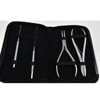 Ensemble complet d'outils de pose d'extensions de cheveux en acier inoxydable de haute qualité, durable, professionnel, pour usage domestique