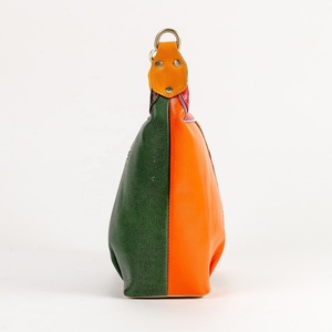 New Arrival Women's <b>Unique</b> Animal Print Stylish Multi-Color Recycled Leather Handbag Zip Genuine Leather Western Style Shoulder - Product Image 4