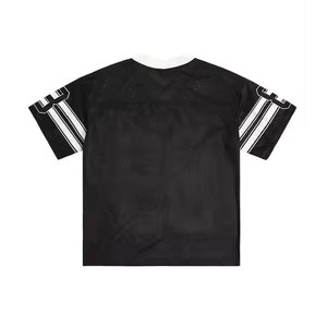 เสื้อรักบี้อเมริกันฟุตบอลแขนสั้นแบบยูนิเซ็กซ์สั่งทำพิเศษ เนื้อผ้าตาข่ายระบายอากาศ พร้อมปักโลโก้ทีม - Product Image 2