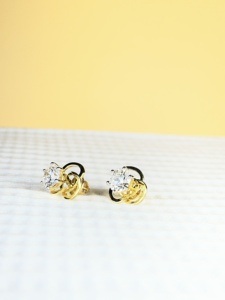 Boucles d'oreilles en diamant de laboratoire taille brillant rond de 2,00 carats, ensembles de clous multi-usages, bijoux classiques pour tous les jours, cadeau pour femme - Product Image 2