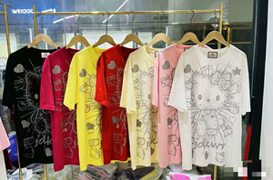 Camiseta de Mujer Moderna, Nueva, Informal, Simple, Elástica, Agradable al Tacto, Cuello Redondo, con Bloques de Color, Personalizable - Product Image 2