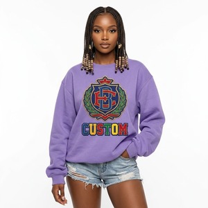 Customized Camo Embroidered Crewneck Custom Original Camo Designs Sweatshirt Cotton Fleece Unisex Sweatshirts & Hoodies Supplier - Product Image 4