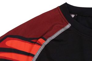 T-shirt de compression pour homme à manches longues, coupe douce, imprimé, respirant et à séchage rapide pour l'entraînement - Product Image 4