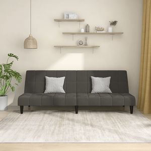 Sofá cama de 2 plazas de terciopelo gris oscuro - Product Image 1