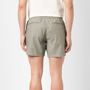 Pantalones Cortos Bermuda de Algodón Oxford para Hombre, Color Sólido, Cintura con Cordón, Corte Medio, con Bolsillos, Tejido Transpirable - Product Image 2