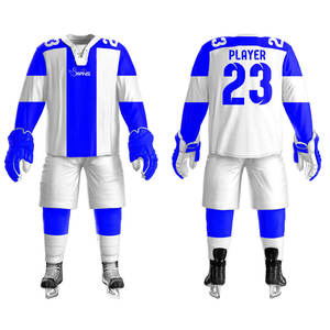 ชุดฮอกกี้น้ำแข็งโพลีเอสเตอร์ระบายอากาศดี ราคาถูก ขายดีที่สุด ออกแบบเองได้ คุณภาพสูง AL SWANS INTERNATIONAL สำหรับผู้ชาย - Product Image 1