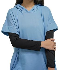 2025 Trending <b>Womens</b> Loose <b>Sweatshirts</b> Casual <b>Long</b> Sleeve Crewneck Pullover Tops Hooded with Front Logo Factory Wholesale Rate - Product Image 2