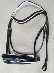 FAB LEATHERS - Bridles en cuir véritable avec cristaux naturels, modèle FAB-LBR0124, taille personnalisée, fabriqué en Inde, en promotion - Product Image 3