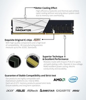 [AITC KINGSMAN] Mémoire de jeu DDR4 16 Go 3200 MHz CL16/CL22 288 broches en stock avec garantie à vie pour ordinateur de bureau