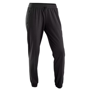 Pantalones Deportivos Negros para Hombre, Cintura Elástica, Bolsillos Laterales, Transpirables, Peso Medio, Casuales, para Invierno, con Cordón Ajustable, Spandex/Nylon - Product Image 1