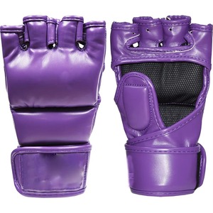 Premium Black MMA Gloves Red Trimmed Grappling Mitts Professional Martial Arts Sparring Punching Training Open Palm Boxing Mitts - Product Image 6